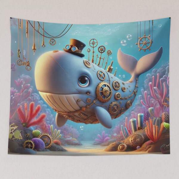 Item preview, Steampunk Sperm Whale designed and sold by Sillytoe.