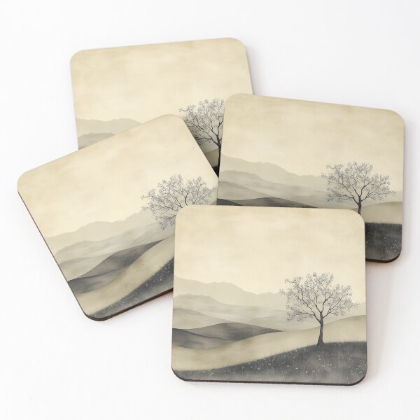 Item preview, Serene Landscape Monochromatic designed and sold by SetMyHeart.