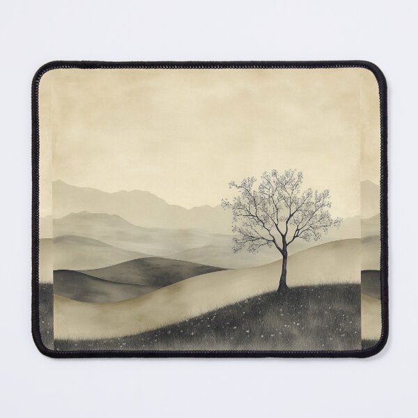 Item preview, Serene Landscape Monochromatic designed and sold by SetMyHeart.