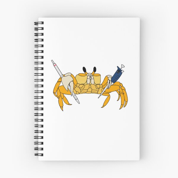 Item preview, Scientist Ghost Crab Holding Pipettes designed and sold by Beach Bum Doodles.