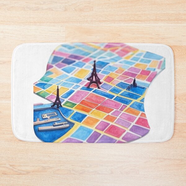 Item preview, Lisbon Portugal map in retro watercolor designed and sold by Aryabek.