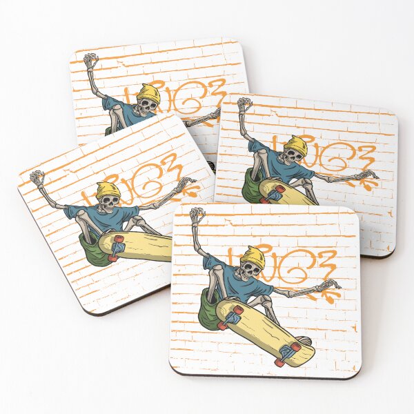 Item preview, SKELETON SKATEBOARDER designed and sold by PGAart.