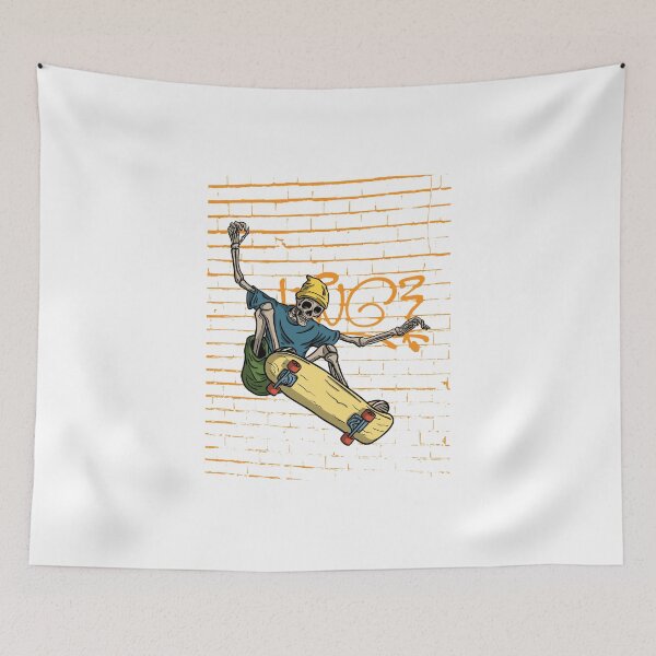 Item preview, SKELETON SKATEBOARDER designed and sold by PGAart.