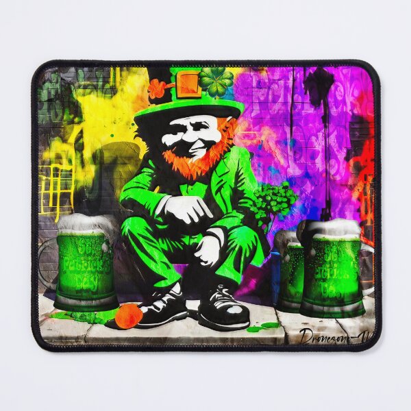 Item preview, St Patrick's Day Celebration Irish Leprechaun Graffiti designed and sold by Drone-tees.