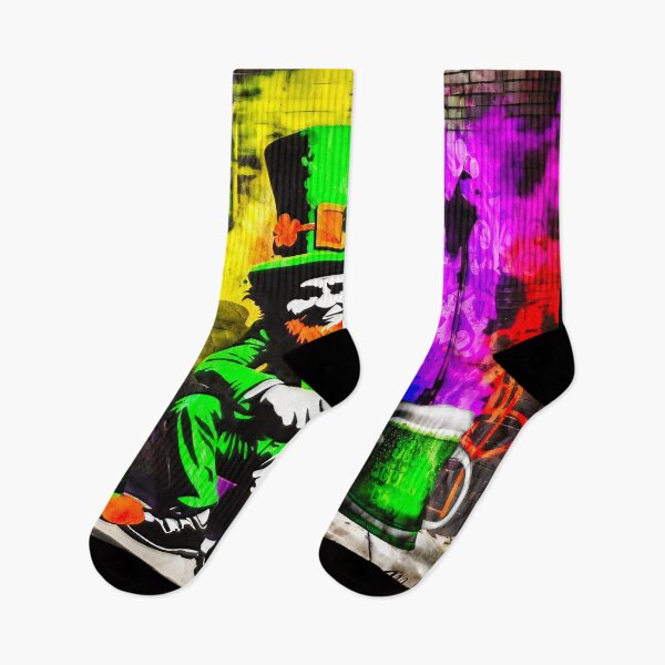 Item preview, St Patrick's Day Celebration Irish Leprechaun Graffiti designed and sold by Drone-tees.