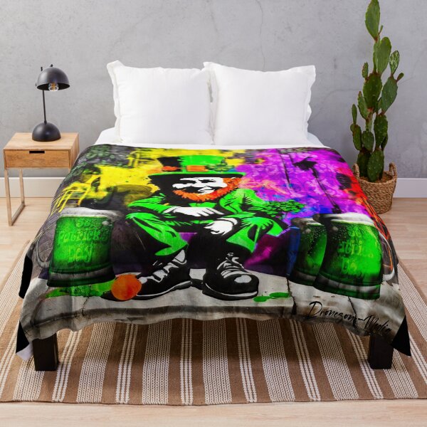 Item preview, St Patrick's Day Celebration Irish Leprechaun Graffiti designed and sold by Drone-tees.