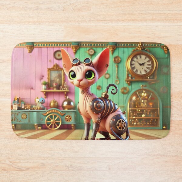 Item preview, Steampunk Sphynx Cat designed and sold by Sillytoe.