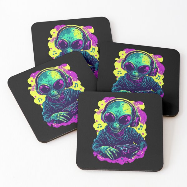 Item preview, Psychedelic Alien DJ designed and sold by marielmoreya.