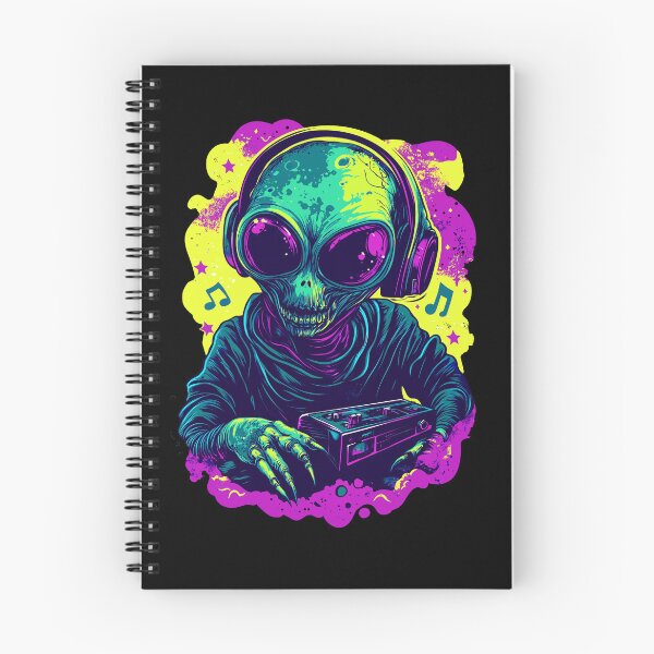 Item preview, Psychedelic Alien DJ designed and sold by marielmoreya.