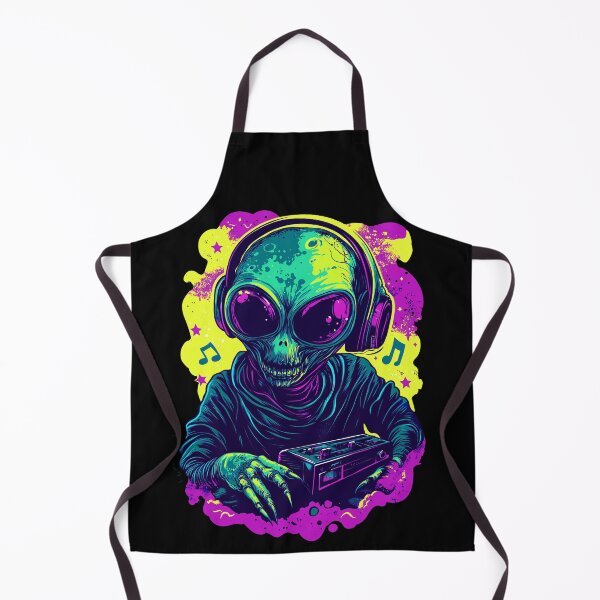 Item preview, Psychedelic Alien DJ designed and sold by marielmoreya.