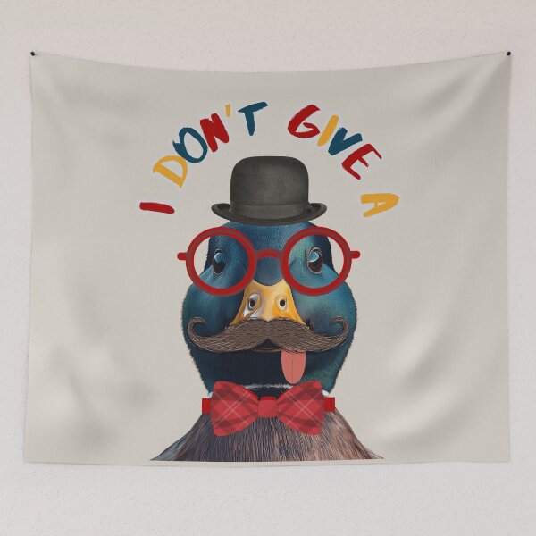 Item preview, I DON'T GIVE A DUCK FUNNY MALLARD DUCK designed and sold by NikoDeeko.