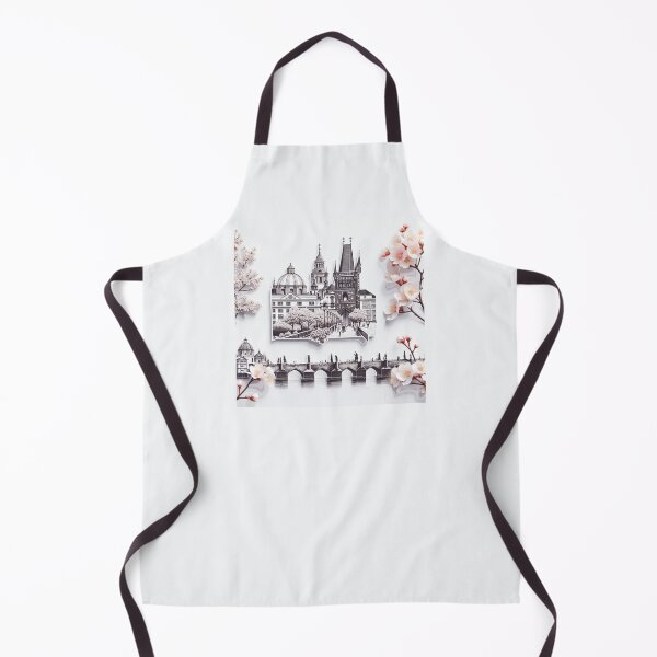 Item preview, Charles Bridge in Spring – A 3D Minimalist Sketch, designed and sold by PaintMeWorld.