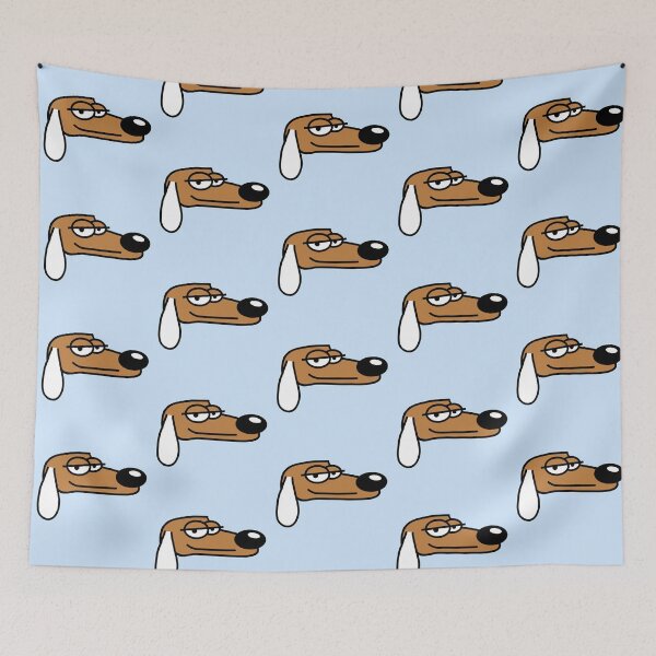 Item preview, Dog Looks Cool Face Relaxed Look Guy Chill Dude Comic Cartoon designed and sold by shirt-o-mat.
