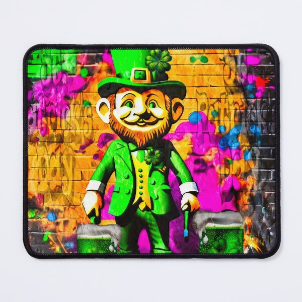 Item preview, St Patrick's Day Celebration Irish Leprechaun Graffiti designed and sold by Drone-tees.