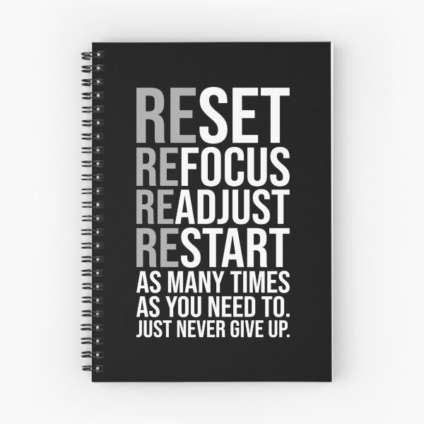 Item preview, Reset Refocus Readjust - Gym, Hustle, Success, Motivational designed and sold by chantastical.