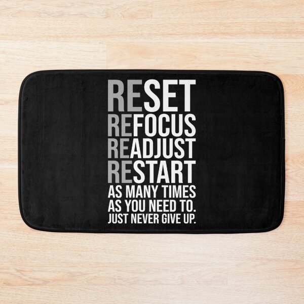 Item preview, Reset Refocus Readjust - Gym, Hustle, Success, Motivational designed and sold by chantastical.