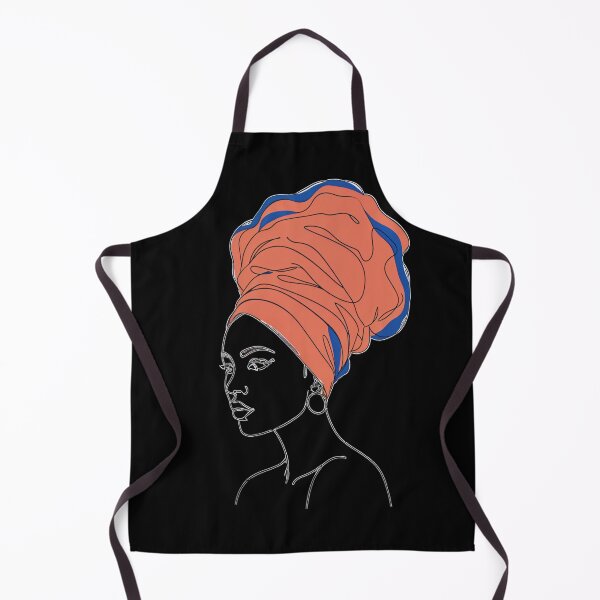 Item preview, Nigerian Gele Minimalist Afrocentric Portrait – Woman with Traditional Headwrap in Earthy Tones designed and sold by Collision19.