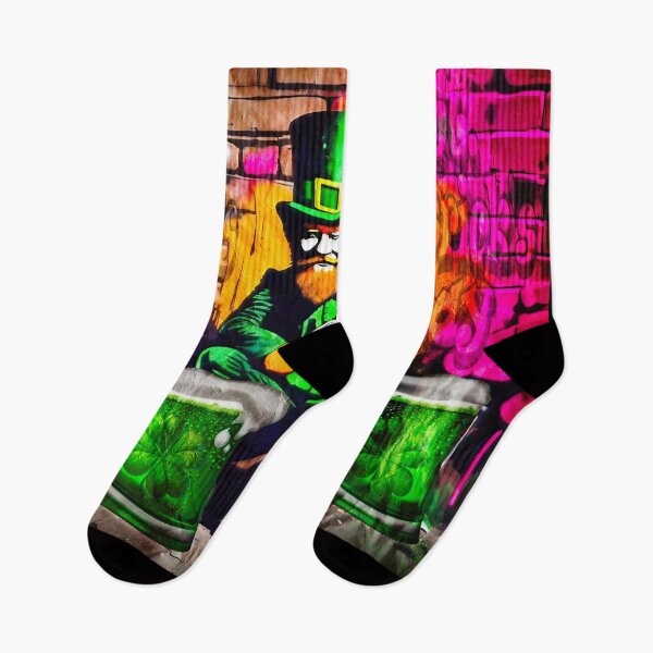 Item preview, St Patrick's Day Celebration Irish Leprechaun Graffiti designed and sold by Drone-tees.