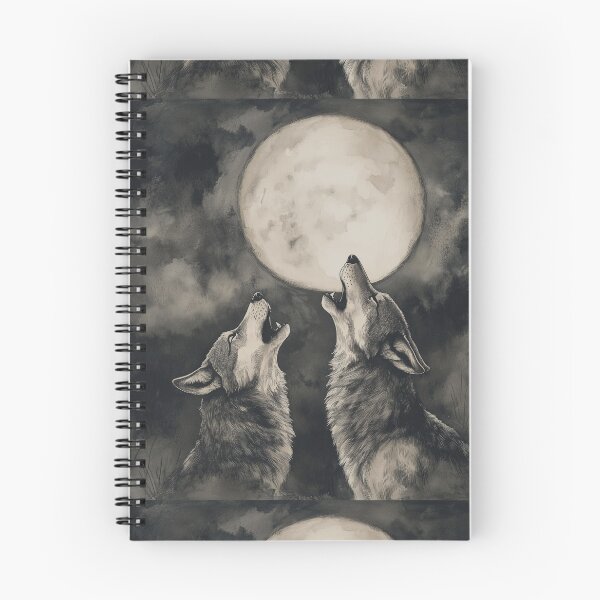 Item preview, Wolves howling at full moon designed and sold by SetMyHeart.