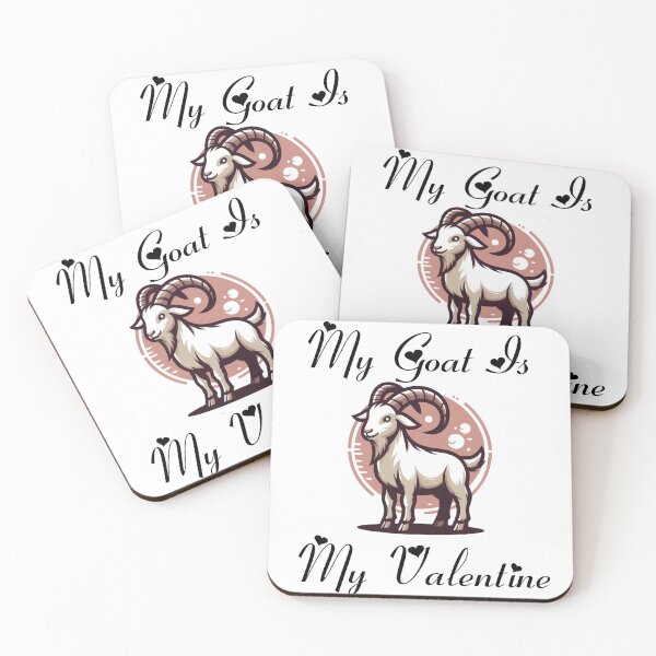 Item preview, My Goat is My Valentine designed and sold by Berkako.