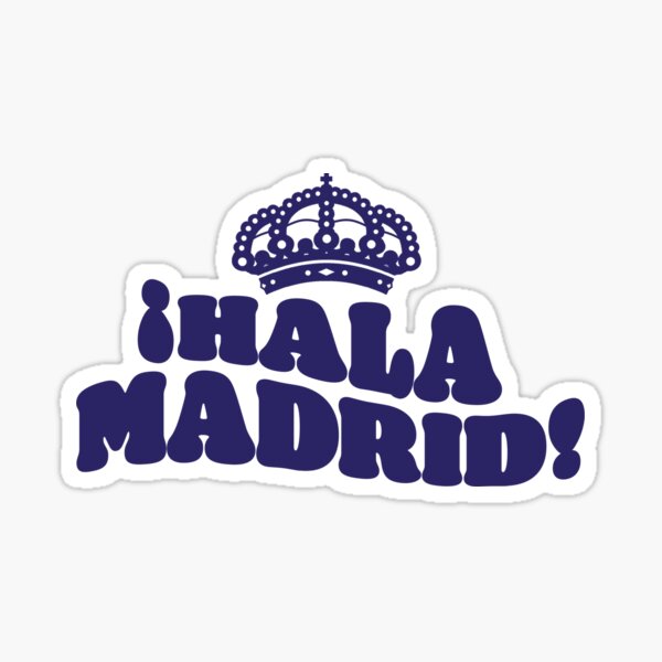 Artikel-Vorschau von Hala Madrid mit Krone - Real Madrid CF, designt und verkauft von brkvdesign.
