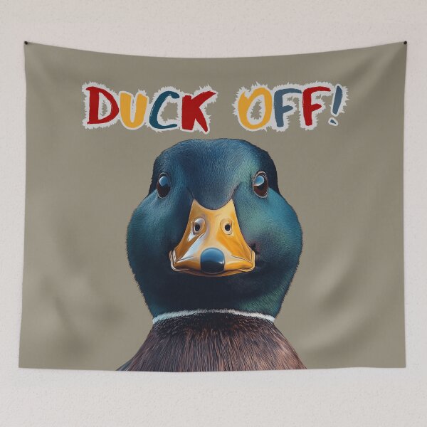 Item preview, FUNNY DUCK WITH AN ATTITUDE QUACK designed and sold by NikoDeeko.