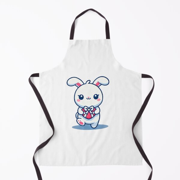 Item preview, Cute Bunny with Gift – Adorable Kawaii Rabbit Illustration designed and sold by HanaPrints.