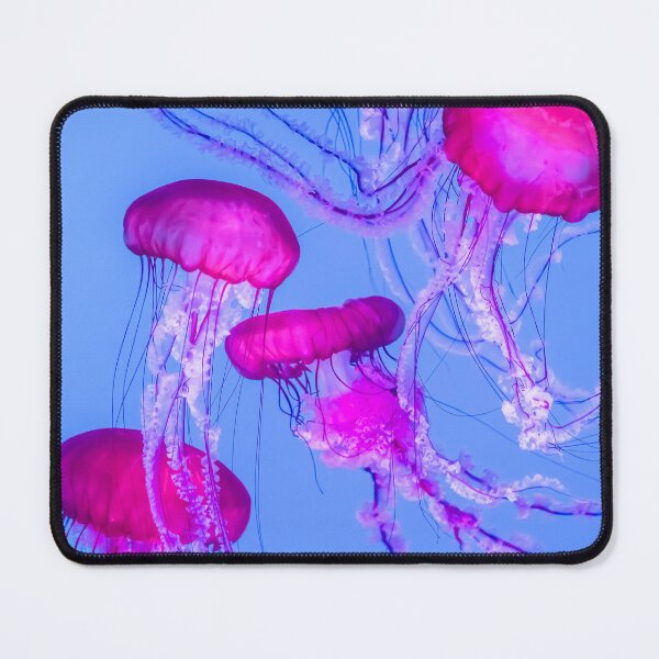 Item preview, Mesmerizing Pink Jellyfish in Blue Glow designed and sold by Bentenya.
