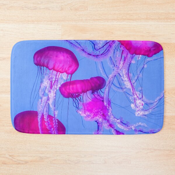 Item preview, Mesmerizing Pink Jellyfish in Blue Glow designed and sold by Bentenya.