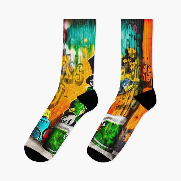 Item preview, St Patrick's Day Celebration Irish Leprechaun Graffiti designed and sold by Drone-tees.