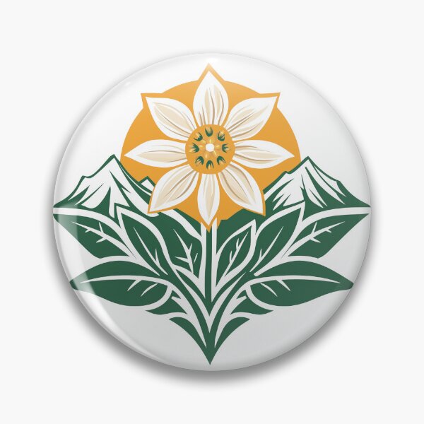 Item preview, Alpine Edelweiss and Mountain designed and sold by PandaKunst.