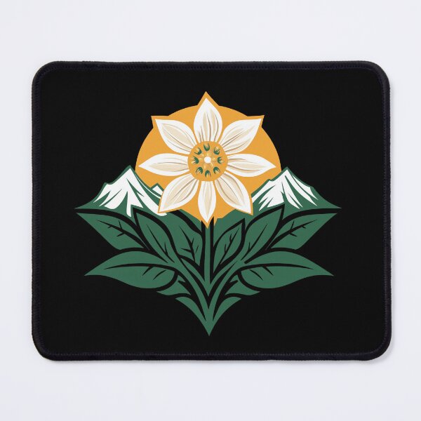 Item preview, Alpine Edelweiss and Mountain designed and sold by PandaKunst.