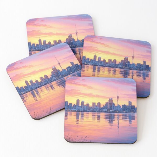 Item preview, Auckland skyline landscape designed and sold by Aryabek.