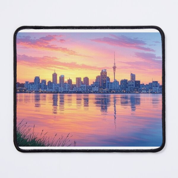 Item preview, Auckland skyline landscape designed and sold by Aryabek.