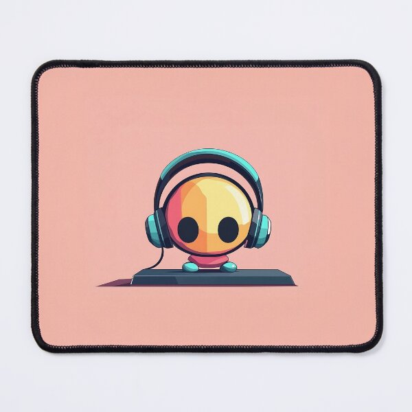 Item preview, Cute Skull Character With Headphones Avatar designed and sold by GoldenTealArts.