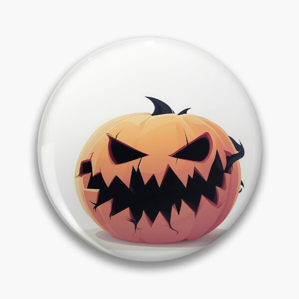 Item preview, Angry Halloween Pumpkin Vector Art Design designed and sold by GoldenTealArts.