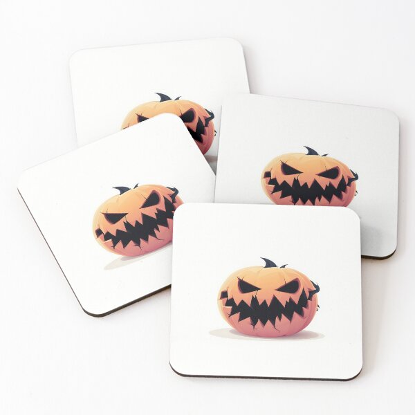 Item preview, Angry Halloween Pumpkin Vector Art Design designed and sold by GoldenTealArts.