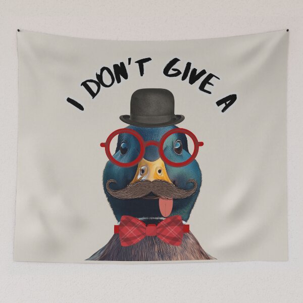 Item preview, I DON'T GIVE A DUCK FUNNY MALLARD DUCK designed and sold by NikoDeeko.