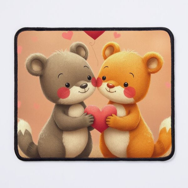 Item preview, Cute Valentine's Day Animal Couple Vector Illustration designed and sold by hjian8219.