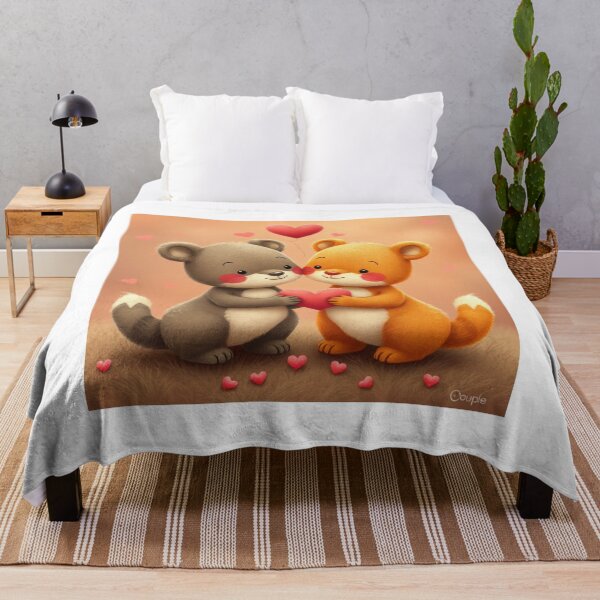 Item preview, Cute Valentine's Day Animal Couple Vector Illustration designed and sold by hjian8219.