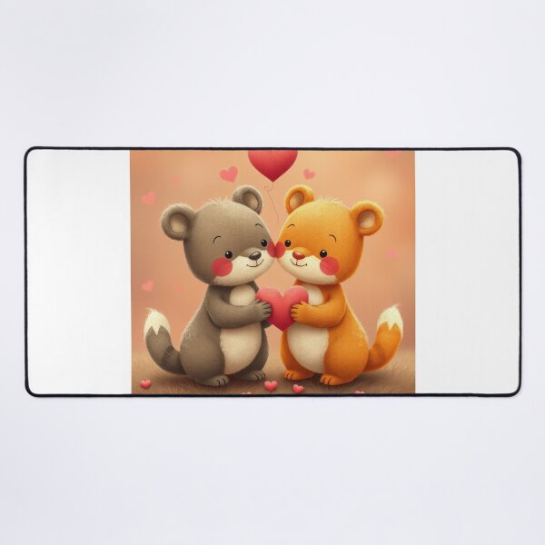 Item preview, Cute Valentine's Day Animal Couple Vector Illustration designed and sold by hjian8219.