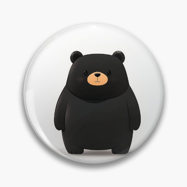 Item preview, Black Bear Cartoon Illustration Minimalist Design designed and sold by GoldenTealArts.