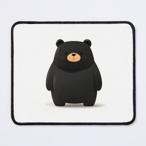 Item preview, Black Bear Cartoon Illustration Minimalist Design designed and sold by GoldenTealArts.