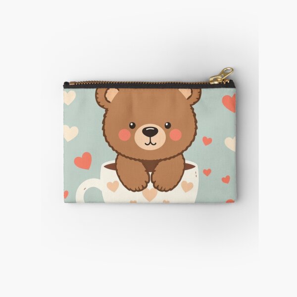 Item preview, Seamless Cute Bear in a Cup Pattern designed and sold by hjian8219.