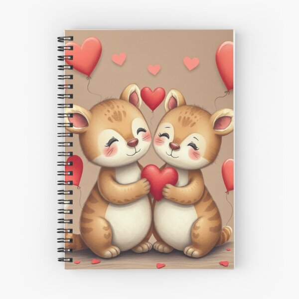 Item preview, Cute Valentine's Day Animal Couple Vector Illustration designed and sold by hjian8219.