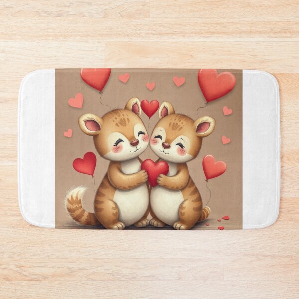 Item preview, Cute Valentine's Day Animal Couple Vector Illustration designed and sold by hjian8219.