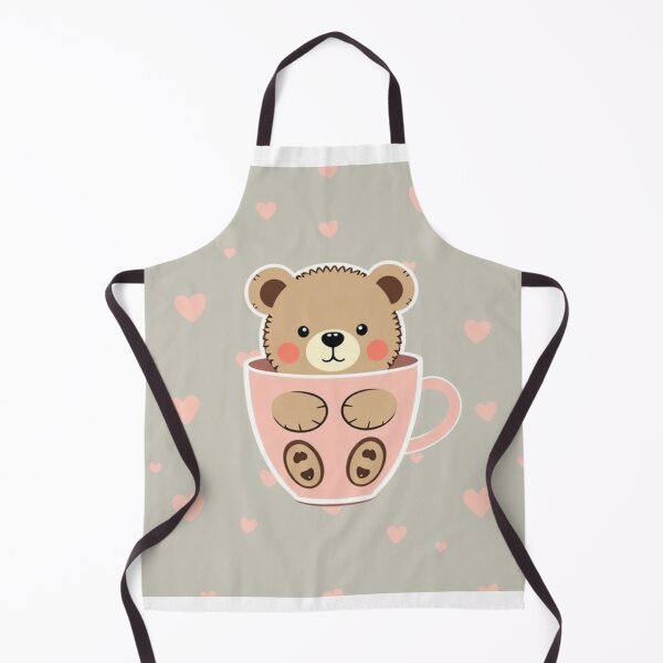Item preview, Seamless Cute Bear in a Cup Pattern designed and sold by hjian8219.