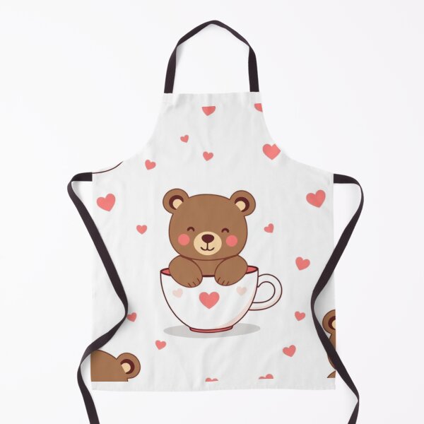 Item preview, Seamless Cute Bear in a Cup Pattern designed and sold by hjian8219.