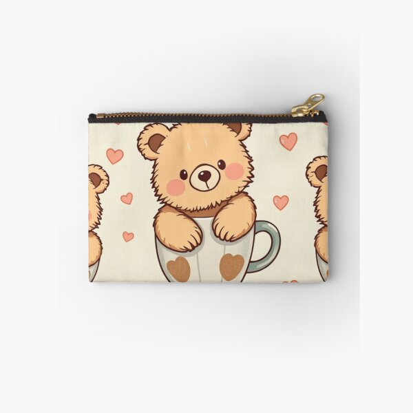 Item preview, Seamless Cute Bear in a Cup Pattern designed and sold by hjian8219.