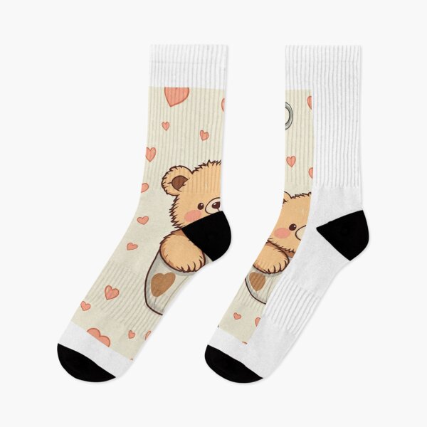 Item preview, Seamless Cute Bear in a Cup Pattern designed and sold by hjian8219.